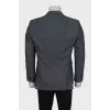 Men's grey wool jacket
