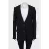 Fitted collarless jacket