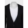 Fitted collarless jacket