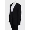 Fitted collarless jacket
