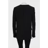 Fitted collarless jacket
