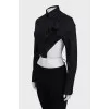 Black tie-up top shirt