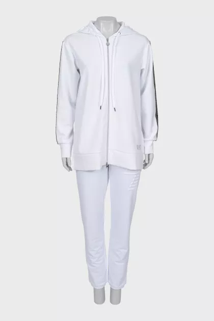 Sports suit decorated with sequins