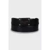 Men's Belt with Embossed Logo