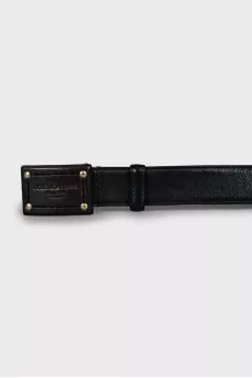 Men's Belt with Embossed Logo