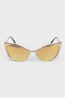 Gold colored sunglasses