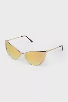 Gold colored sunglasses