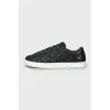 Quilted sneakers in green