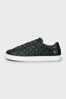 Quilted sneakers in green