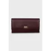 Burgundy leather wallet