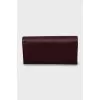 Burgundy leather wallet