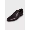 Men's burgundy leather shoes
