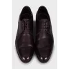 Men's burgundy leather shoes