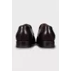 Men's burgundy leather shoes