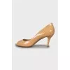 Peep toe stiletto heels