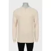Men's Ribbed Polo Jumper