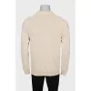Men's Ribbed Polo Jumper