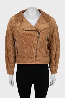 Cropped corduroy jacket