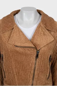 Cropped corduroy jacket