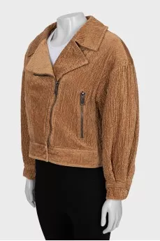 Cropped corduroy jacket