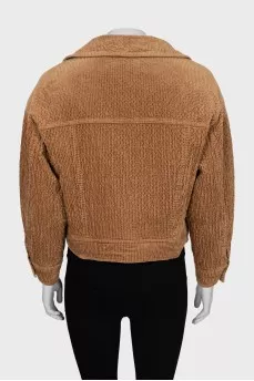 Cropped corduroy jacket