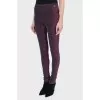 Purple lurex leggings