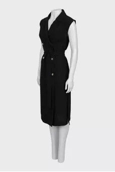Double-breasted midi dress