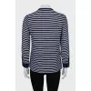 Striped silk blouse