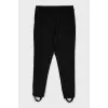 Tapered trousers with stirrups