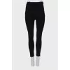 Slim fit trousers with a high waist