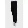 Slim fit trousers with a high waist