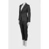 Suit with printed trousers