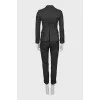 Suit with printed trousers