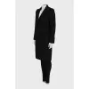 Fitted coat in black