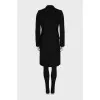 Fitted coat in black
