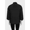 Quilted jacket decorated with rhinestones
