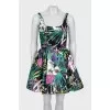 Floral print sleeveless dress