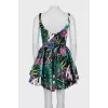 Floral print sleeveless dress