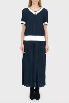 Navy blue maxi dress