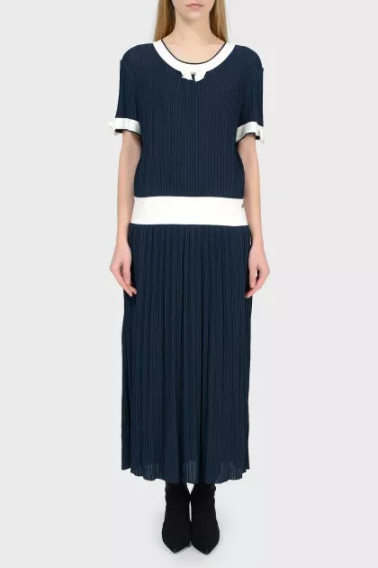 Navy blue maxi dress