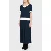 Navy blue maxi dress