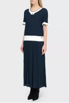 Navy blue maxi dress