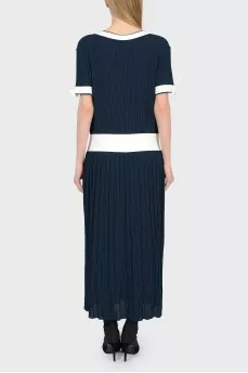 Navy blue maxi dress