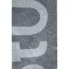 Two-tone scarf with text print