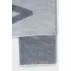 Two-tone scarf with text print