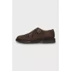 Men's Suede Shoes with Buckles