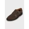 Men's Suede Shoes with Buckles