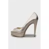 Gold Snakeskin Shoes