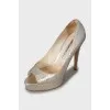 Gold Snakeskin Shoes