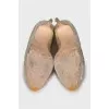 Gold Snakeskin Shoes